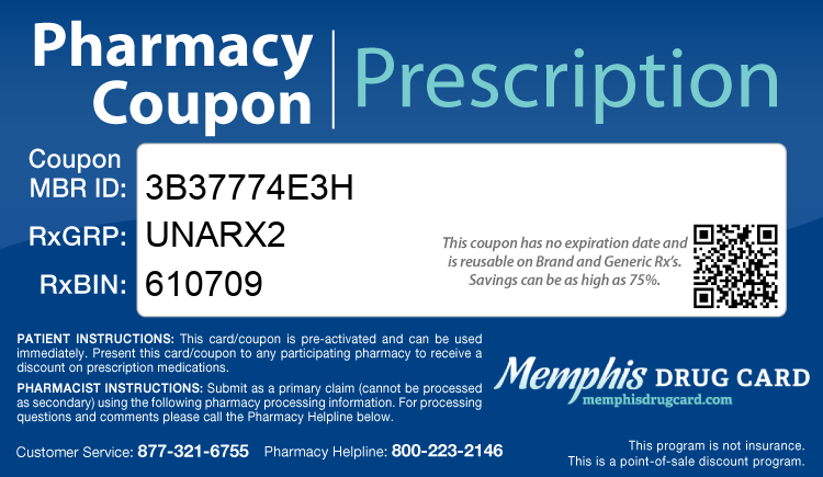 Memphis Drug Card - Free Prescription Drug Coupon Card